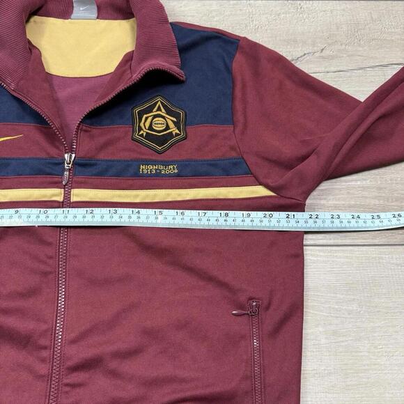 Vintage Nike Arsenal Highbury 1913 - 2006 Jacket Track Top Burgundy Legend Sz L - Picture 10 of 10